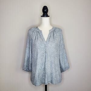 Joie Addie Leaf Print Blouse XS